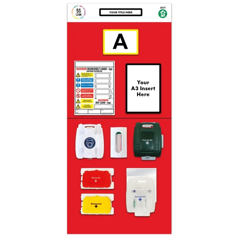 Modulean Rack End Board | First Aid Single Red