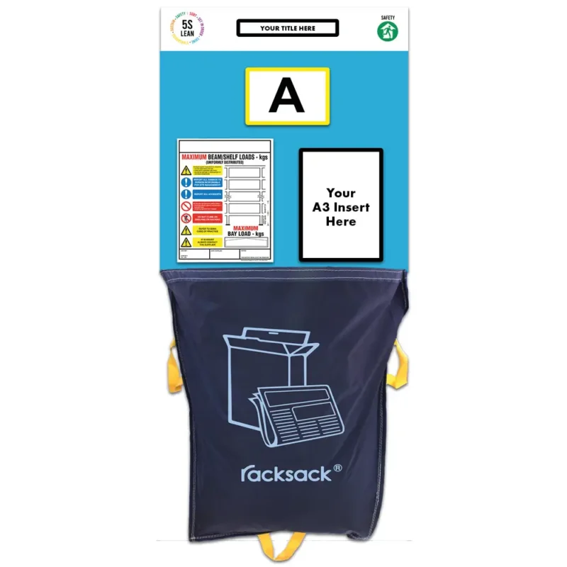 Modulean Rack End Board | Racksack Waste Management Single Blue