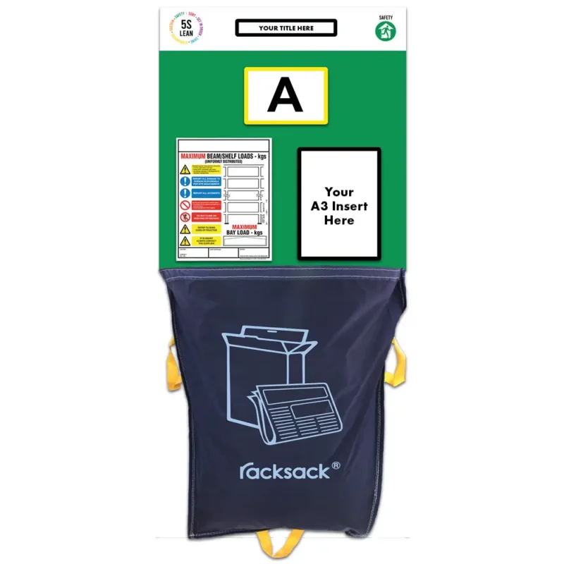 Modulean Rack End Board | Racksack Waste Management Single Green