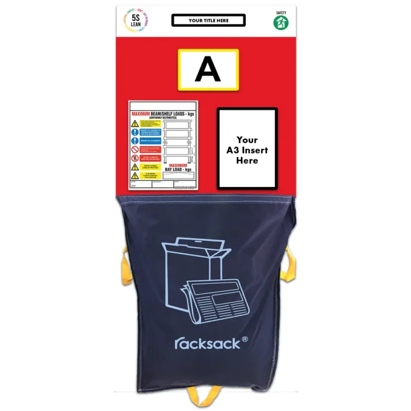 Modulean Rack End Board | Racksack Waste Management Single Red