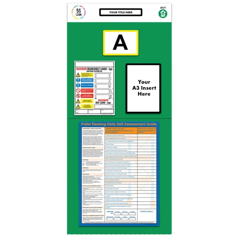 Modulean Rack End Board | Racking Safety Assessment Single Green