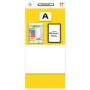 Modulean Rack End Board | White Board Single Yellow