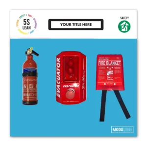 Modulean Shadow Board | Fire Safety Blue