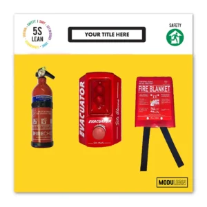 Modulean Shadow Board | Fire Safety Yellow