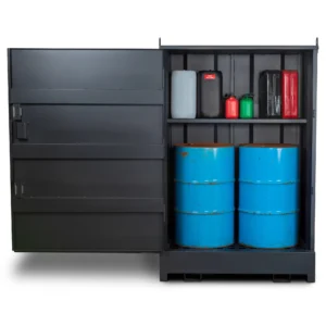 DrumBank | 2 Drum Enclosed Storage | With Shelf
