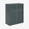 Glide Perforated Sliding Door Cabinet | 1149H x 1000W x 470D