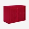 Glide Perforated Sliding Door Cabinet | 743H x 1000W x 470D