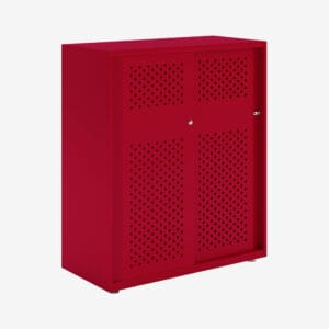 Glide Perforated Sliding Door Cabinet | 1149H x 1000W x 470D