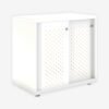 Glide Perforated Sliding Door Cabinet | 743H x 800W x 470D