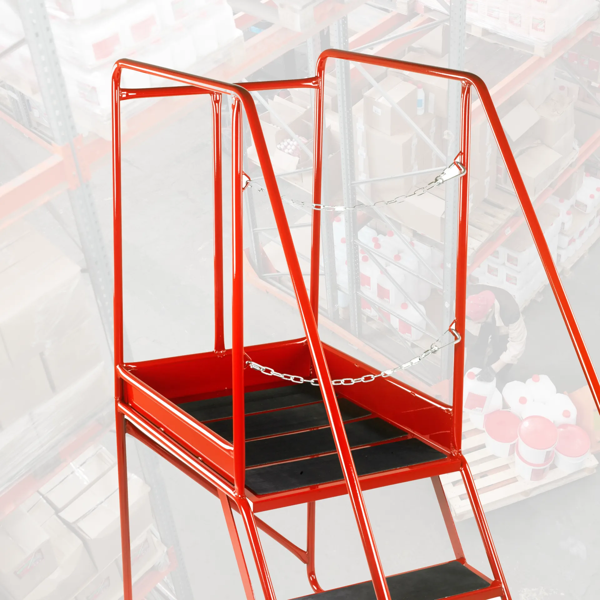 warehouseladderchain Warehouse ladder restraint chain