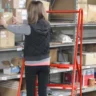 Warehouse ladders safety post
