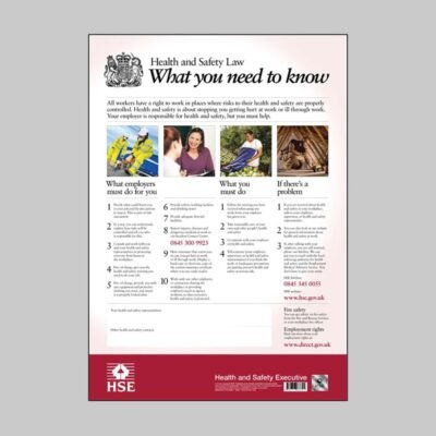 Health And Safety Law At Work Poster