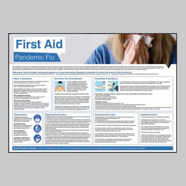 First Aid - Pandemic Flu Poster