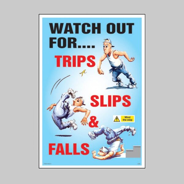 Trips Slips and Falls - Safety Poster