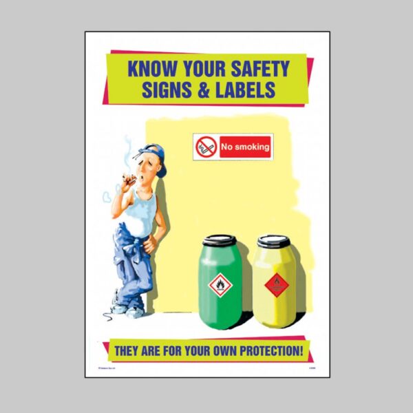 Know Your Safety Signs & Labels - Safety Poster
