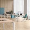 Office Desk With Goalpost Frame | 1200mm | 2 Person