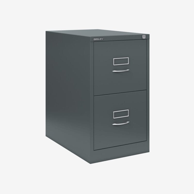 BS Traditional A4 Filing Cabinet | 2 Drawer Anthracite