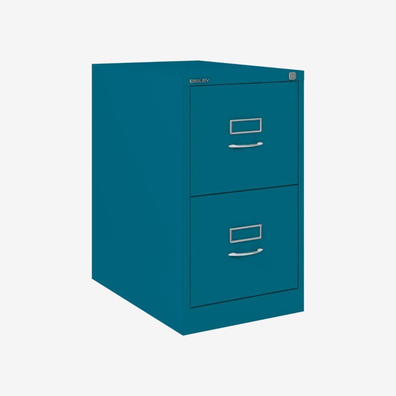 BS Traditional A4 Filing Cabinet | 2 Drawer Azure