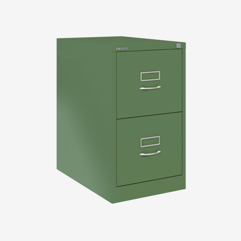 BS Traditional A4 Filing Cabinet | 2 Drawer Olive Green