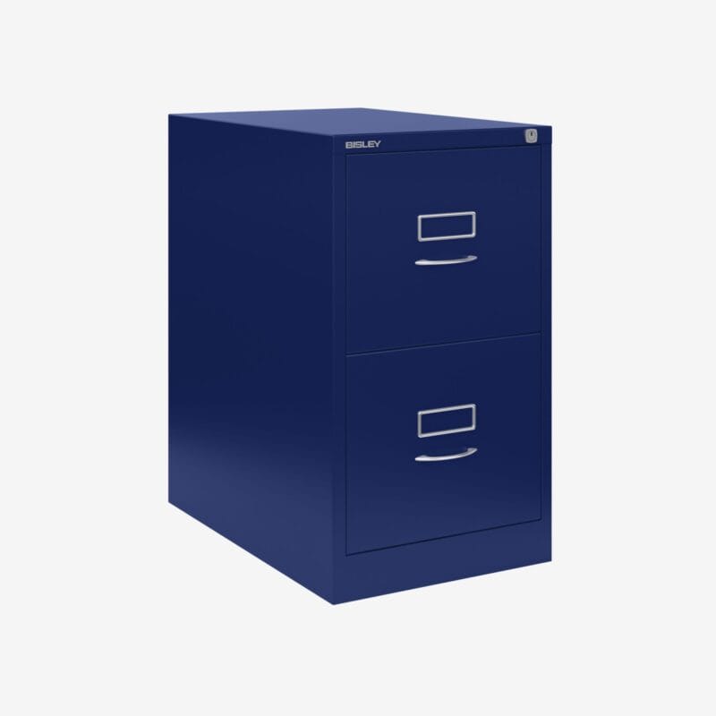 BS Traditional A4 Filing Cabinet | 2 Drawer Oxford Blue
