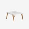 Office Desk With Timber Frame | 1200mm | 2 Person