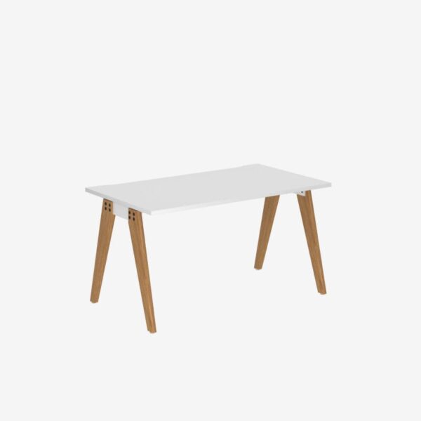 Office Desk With Timber Frame | 1400mm | Single