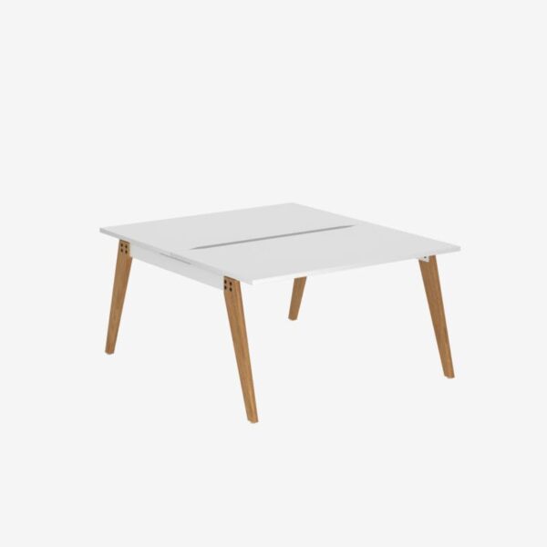 Office Desk With Timber Frame | 1400mm | 2 Person