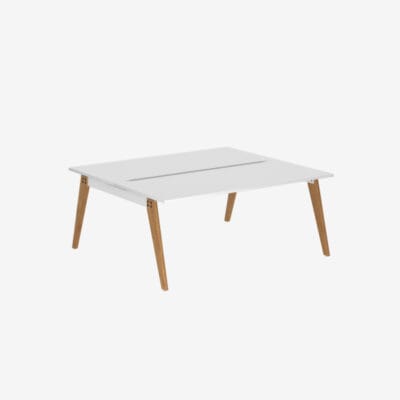 Office Desk With Timber Frame | 1800mm | 2 Person