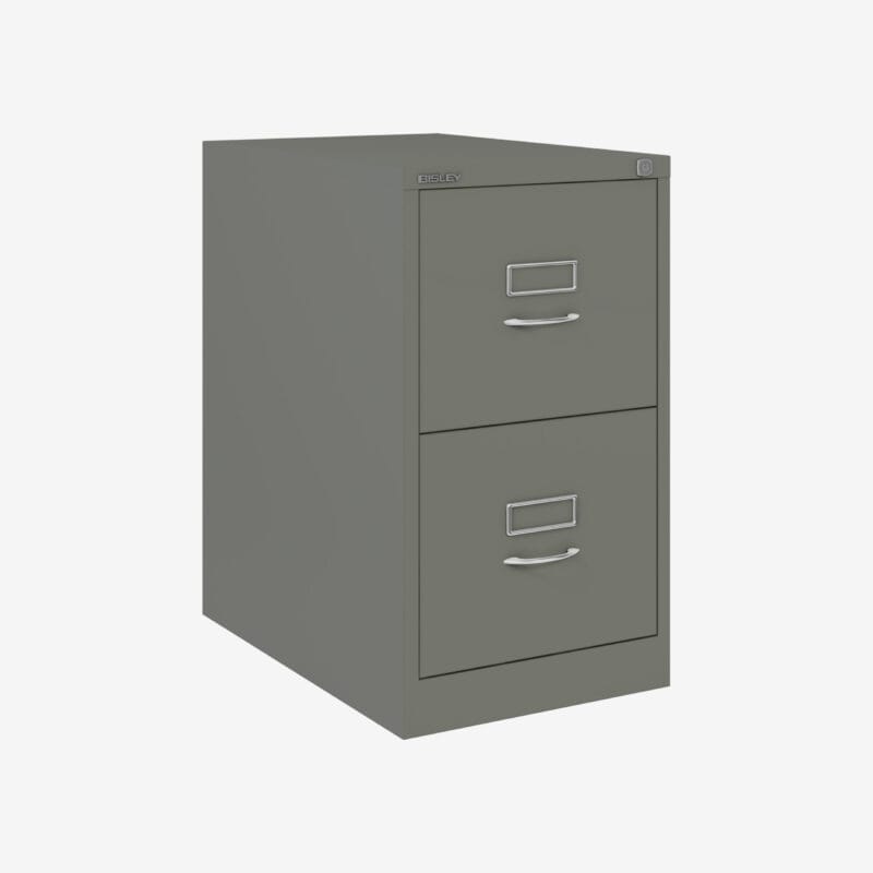 BS Traditional A4 Filing Cabinet | 2 Drawer Slate
