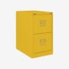 BS Traditional A4 Filing Cabinet | 2 Drawer Yellow