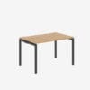Office Desk With Goalpost Frame | 1200mm | Single Anthracite Oak