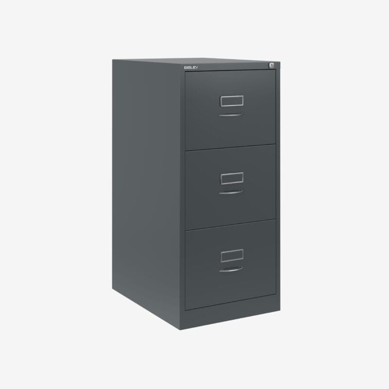 BS Foolscap Traditional Filing Cabinet | 3 Drawer Anthracite