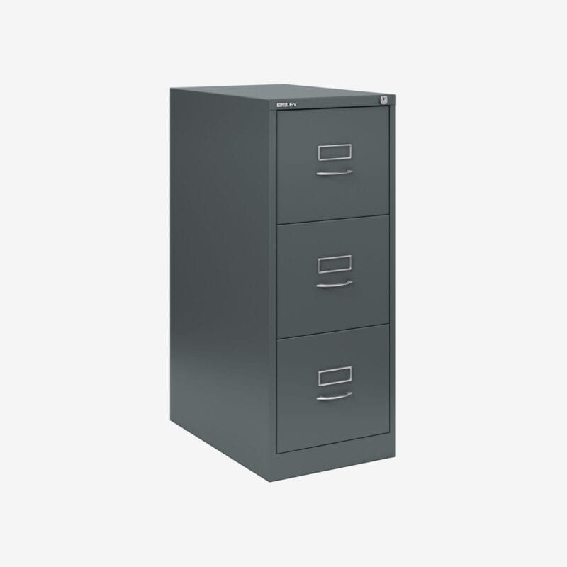 BS Traditional A4 Filing Cabinet | 3 Drawer Anthracite