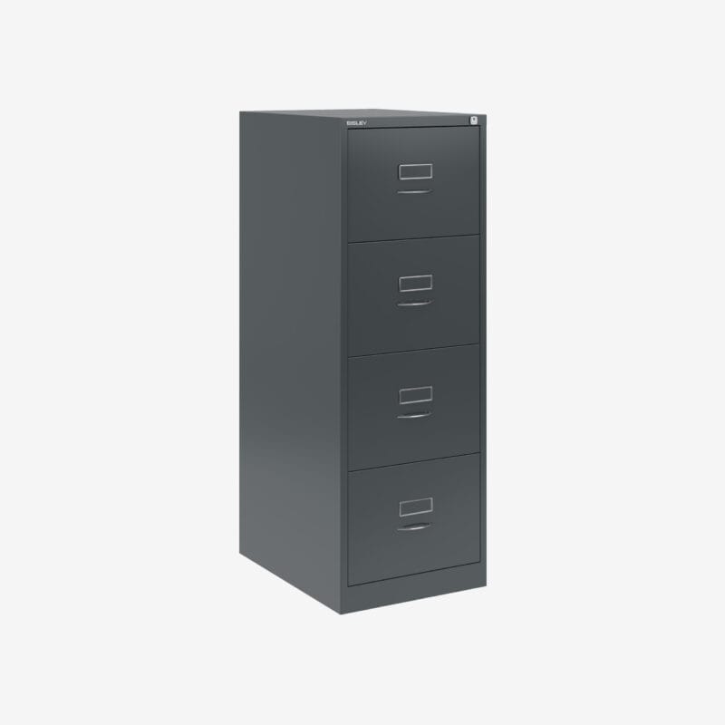 BS Foolscap Traditional Filing Cabinet | 4 Drawer Anthracite