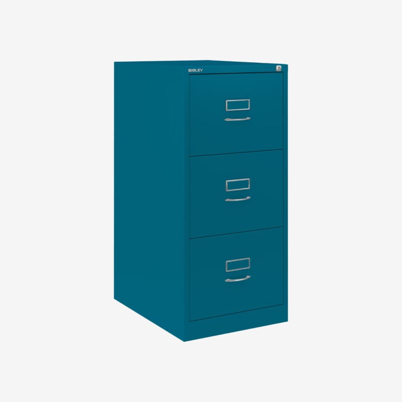 BS Foolscap Traditional Filing Cabinet | 3 Drawer Azure
