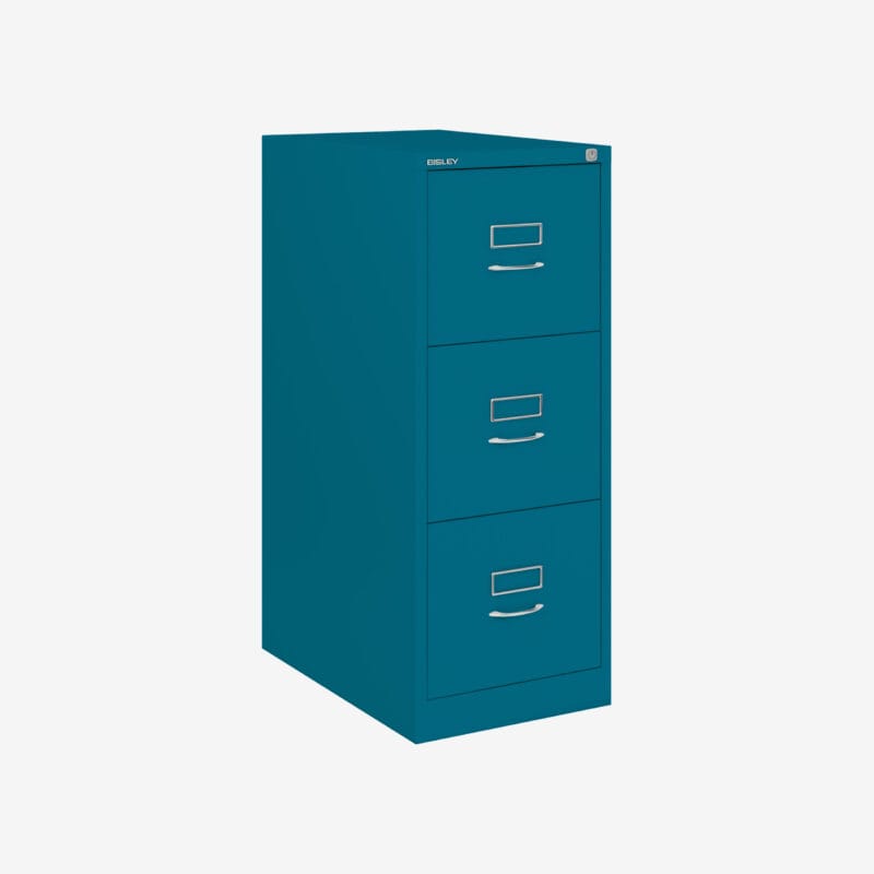 BS Traditional A4 Filing Cabinet | 3 Drawer Azure