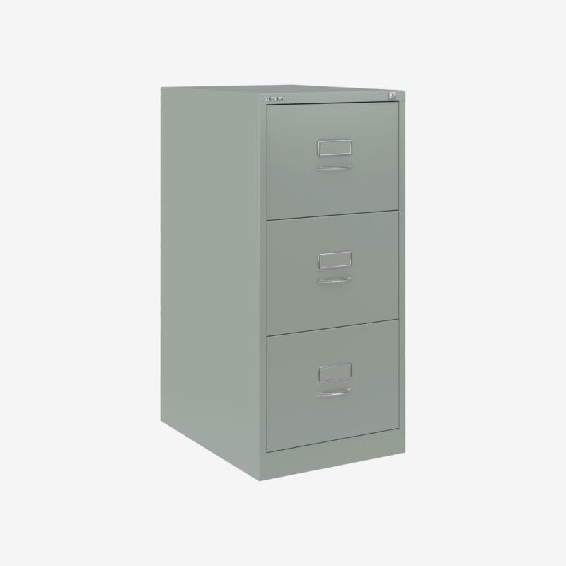 BS Foolscap Traditional Filing Cabinet | 3 Drawer Silver