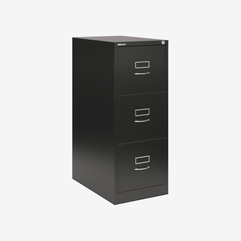 BS Traditional A4 Filing Cabinet | 3 Drawer Black