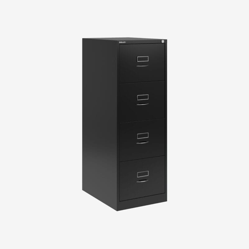 BS Foolscap Traditional Filing Cabinet | 4 Drawer Black
