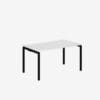 Office Desk With Goalpost Frame | 1400mm | Single Black White