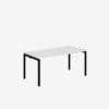 Office Desk With Goalpost Frame | 1600mm | Single Black White