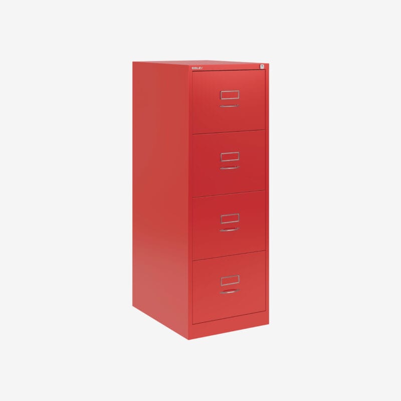 BS Foolscap Traditional Filing Cabinet | 4 Drawer Red