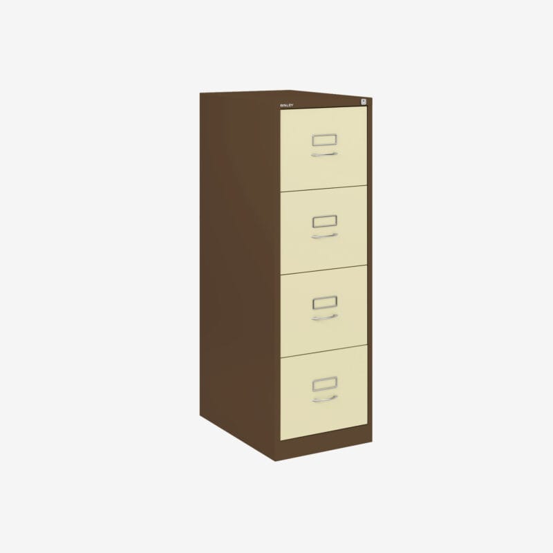 BS Traditional A4 Filing Cabinet | 4 Drawer Coffee Cream