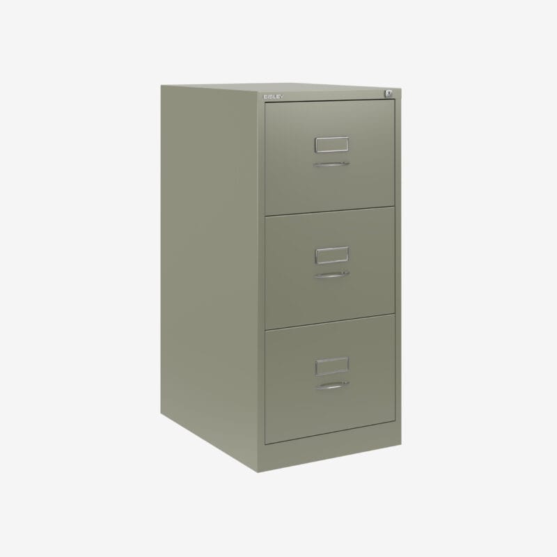 BS Foolscap Traditional Filing Cabinet | 3 Drawer Grey