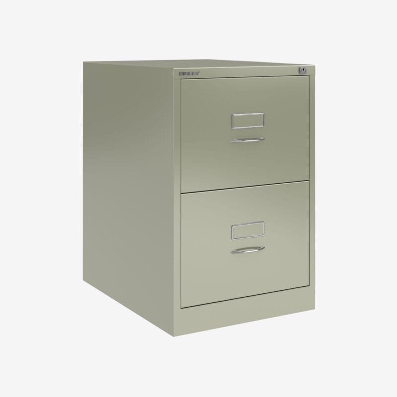 BS Foolscap Traditional Filing Cabinet | 2 Drawer Goose Grey