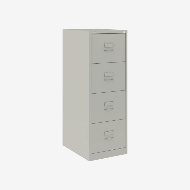 BS Foolscap Traditional Filing Cabinet | 4 Drawer Light Grey