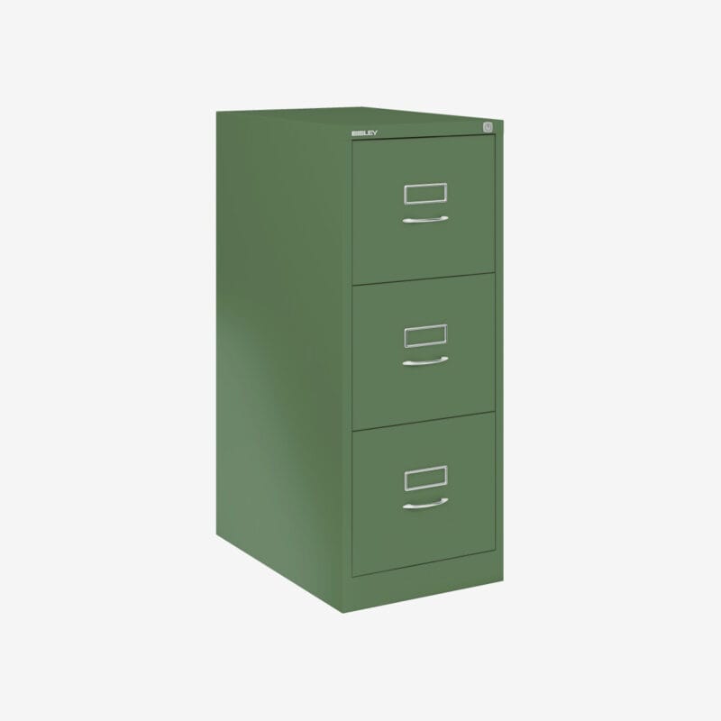 BS Traditional A4 Filing Cabinet | 3 Drawer Olive Green