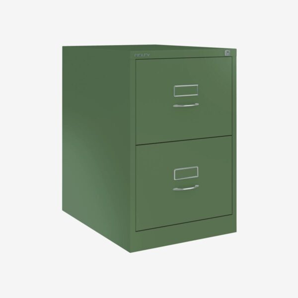 BS Foolscap Traditional Filing Cabinet | 2 Drawer Olive Green