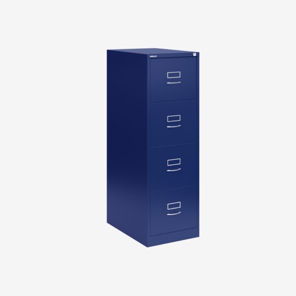 BS Traditional A4 Filing Cabinet | 4 Drawer Oxford Blue