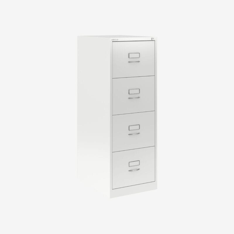 BS Foolscap Traditional Filing Cabinet | 4 Drawer White